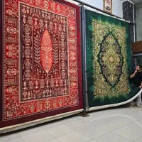 فرش کارخانه ای &+ طرح نسترن - حاشیه دار