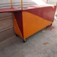 دکه فلافلی فولادچرخ دار،دومترونیمی،نو،