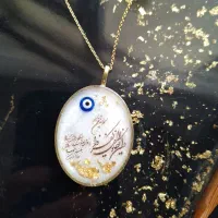 گردنبند های رزینی زنجیر استیل رنگ ثابت پلاک برنجی|بدلیجات|تهران, شهرک ولیعصر شمالی|دیوار