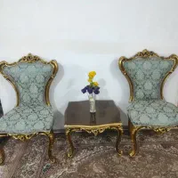 مبل سلطنتی آبی فیروزه ای تمیزسالم