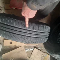 رینگ ولاستیک سایز۱۵بسیار تمیز لاستیک ها۹۰ درصد