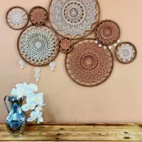 بافت مکرومه قلاب|صنایع دستی و سایر لوازم تزئینی|زاهدان, |دیوار