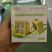 پرژکتور خورشیدی شارژی باتری قوی ۱۰۰وات GBL