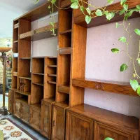 کتابخانه چوب گردو بزرگ