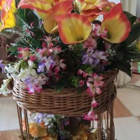 گل همراه سبد