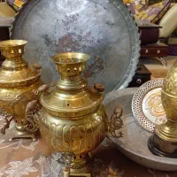 سماورها ذغالی قدیمی سنگین ۶لیتری|کلکسیون اشیاء عتیقه|اصفهان, باغ دریاچه|دیوار