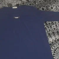 شومیز سرمه‌ای نو سایز بزرگ ۴۸ تا ۵۰ آستین پاگن دار