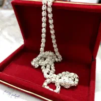 زنجیر نقره چینابی یزدی|جواهرات|یزد, |دیوار