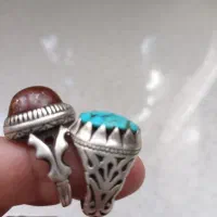 فروش دوعددانگشترویک نسبی سنگ باارزش|جواهرات|بندرعباس, |دیوار