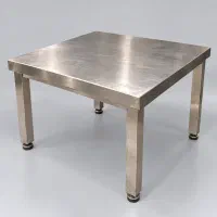 میز کار استیل صنعتی ۷۰ در ۷۰ ارتفاع ۵۰
