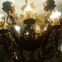 لوستر برنز 12 شعله و 6 فرشته|لوستر و چراغ آویز|تهران, افسریه شمالی|دیوار