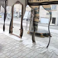 آینه دفرمه بک لایت اقساطی آریا چوب|آینه|کرمانشاه, |دیوار