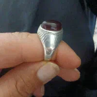 انگشتر نقره عقیق سرخ