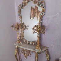 آیینه شمعدان فلزی