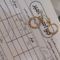 طلا (گوشواره و انگشتر) سالم و در حد نو