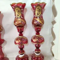 لاله مذهبی شاه عباسی رومیزی چراغ دان هیئت