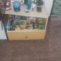 تخت خواب یک نفره با میز پا تختی|تخت و سرویس خواب|فولادشهر, A3|دیوار