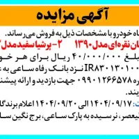 مزایده خودرو پرشیا و مگان|خودرو سواری و وانت|تهران, آرژانتین|دیوار