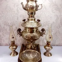 ست سماور ذغالی قلمزنی زغالی