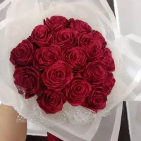 گل روبانی هدیه زیبا|گل مصنوعی|تنکابن, |دیوار