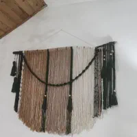 لوستر و آباژور و دکوری دیواری مکرومه