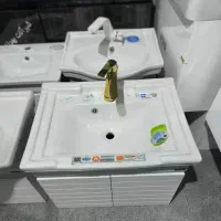 روشویی کابینتی۶۰سانت صفحه بلوطpvc/آینه باکسtolid|لوازم سرویس بهداشتی|بومهن, |دیوار