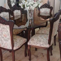 مبل استیل ۹ نفره + میز ناهارخوری ۸ نفره|مبلمان خانگی و میز عسلی|تهران, جنت‌آباد جنوبی|دیوار