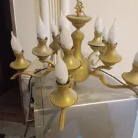 لوستر برنزی روکش آب طلا