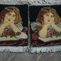 یک جفت تابلو فرش دست بافت قدمت چهل ساله دارند|تابلو فرش|گلستان (تهران), |دیوار