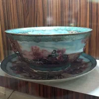 چینی پذیرایی فیروزه ای هشت تیکه