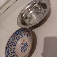 تشت استیل وسفال قدیمی|ظروف پخت‌وپز|مشهد, آزادشهر|دیوار