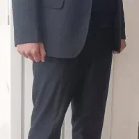 کت و شلوار سرمه‌ای و سیاه پارچه اعلا