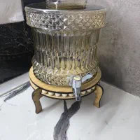 کلمن شیشه ای با پایه و سر چوبی