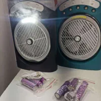 پنکه مه پاش.شارژی.چراغ اضطراری.باتری خور