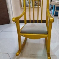 صندلی راک کودک چوبی