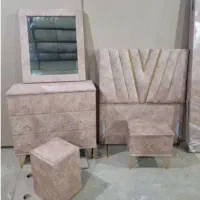 میز آرایش وپاتختی وصندلی وتخت تک نفره /*پارچه ای