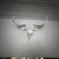 سر دکوری گاو شاخ دار