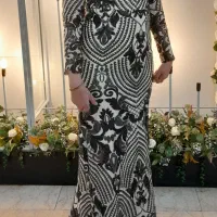 لباس مجلسی پولکی بلند