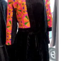 ست کت و سارافون مخمل خارجی