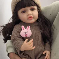 عروسک تمام سیلیکونی سنسور دار ۵۵ سانت وارداتی