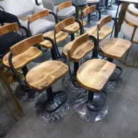 صندلی اپن فلز و چوب گردو|صندلی و نیمکت|رشت, چله خانه|دیوار