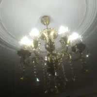 لوستر برنز هندی در حدنو سه شاخه شش شعله