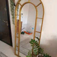 آینه قدی دور طلایی