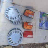 چار عدد قالپاق  ۲ عدد چراغ خطر کامل پراید