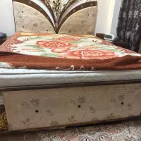 تخت دو نفره و پا تختی و دراور|تخت و سرویس خواب|مشهد, شهرک لشکر (شهرک غرب)|دیوار