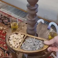 تابلو یادگاری روی MDF + شلف دیواری + میز قلیان|کتابخانه، شلف، قفسه‌های دیواری|ساوه, |دیوار