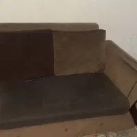 مبل راحتی چوبی روکش پارچه