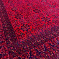 فرش دستبافت 12متری نقش بخارایی رنگ لاکی گیاهی|فرش|مشهد, فلسطین|دیوار