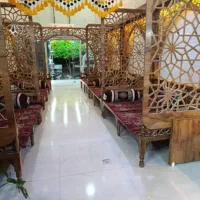 ۵ عدد تخت چوبی بهمراه دکور.گره چینی.سنتی|تخت و سرویس خواب|شیراز, کیان آباد|دیوار