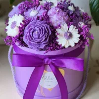 باکس گل شمعی روز مادر+شمع یلدایی